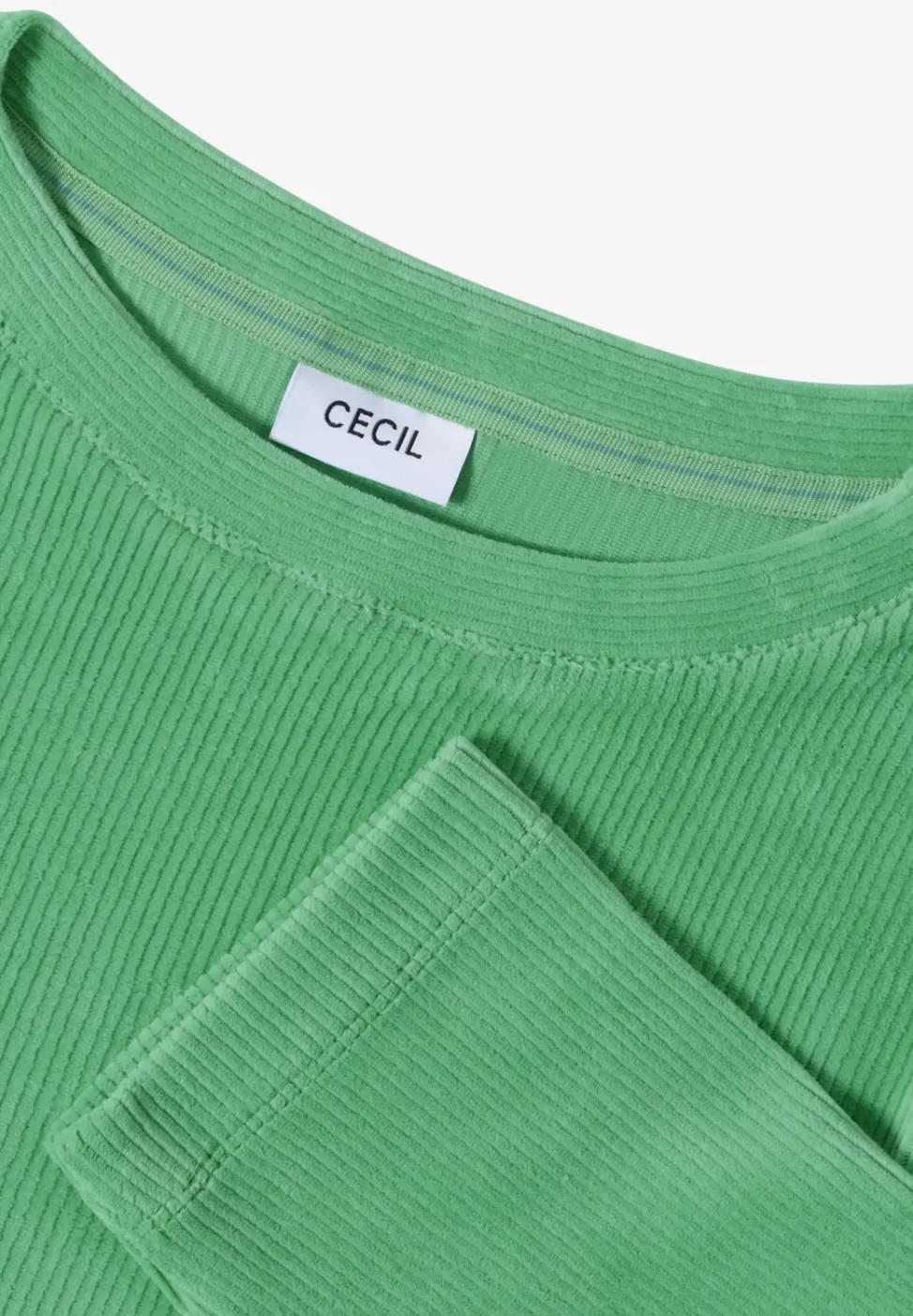 Cordshirt in Unifarbe