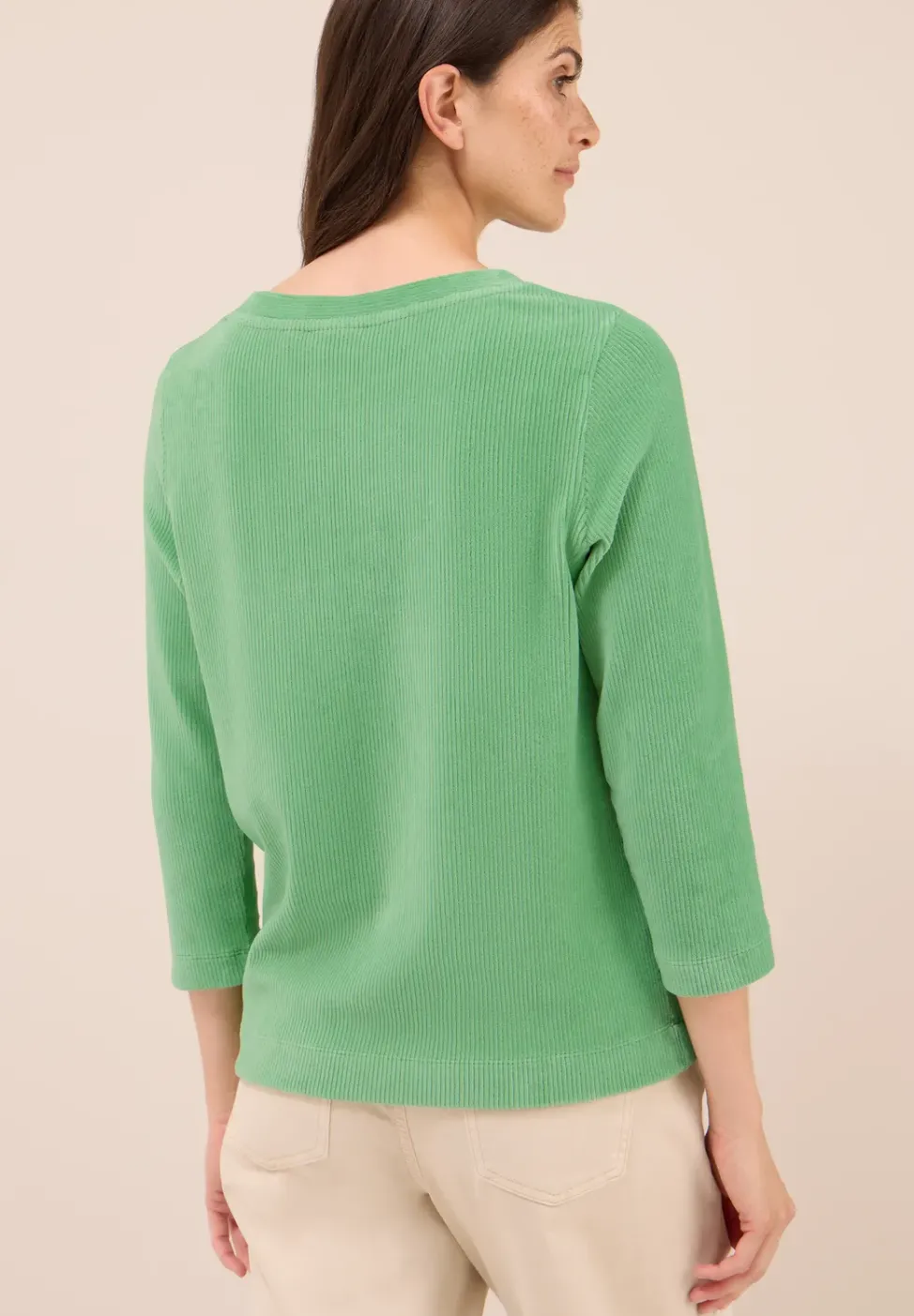 Cordshirt in Unifarbe