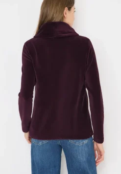 Cord Shirt mit großem Kragen