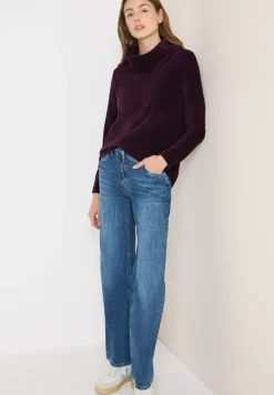 Cord Shirt mit großem Kragen
