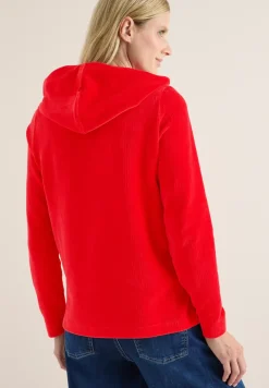 Cordshirt mit Kapuze