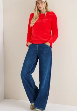 Cordshirt mit Kapuze