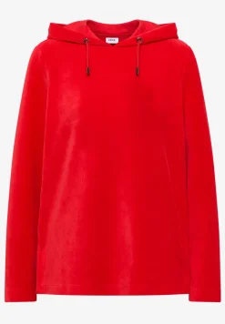 Cordshirt mit Kapuze