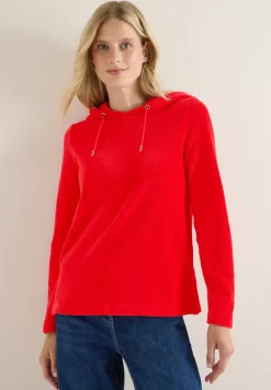 Cordshirt mit Kapuze