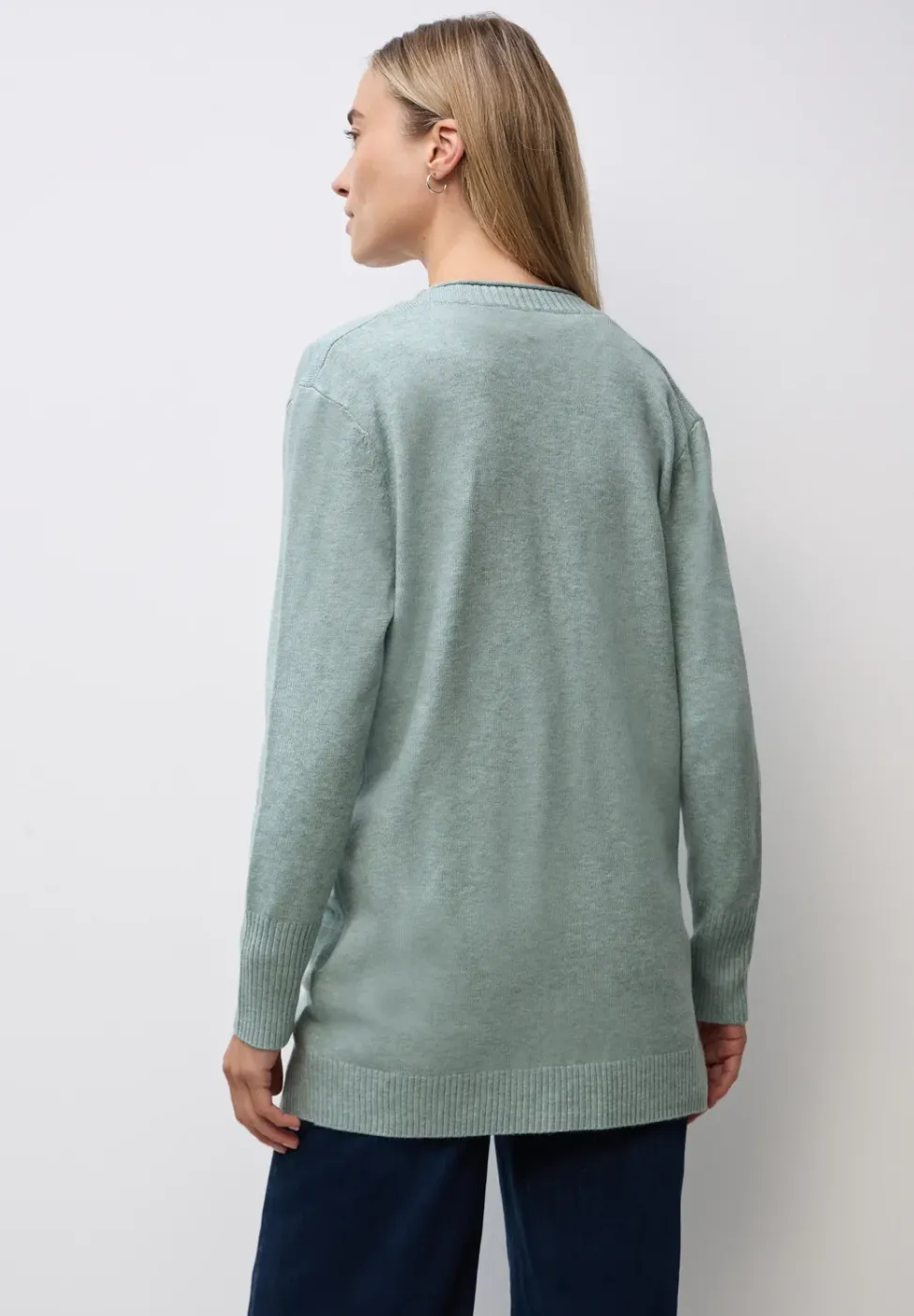 Cosy Cardigan mit Rollkante