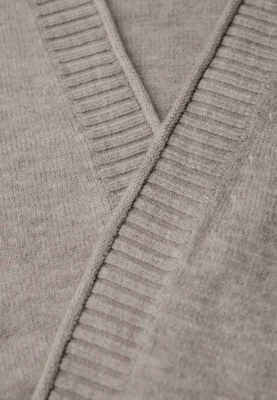 Cosy Cardigan mit Rollkante
