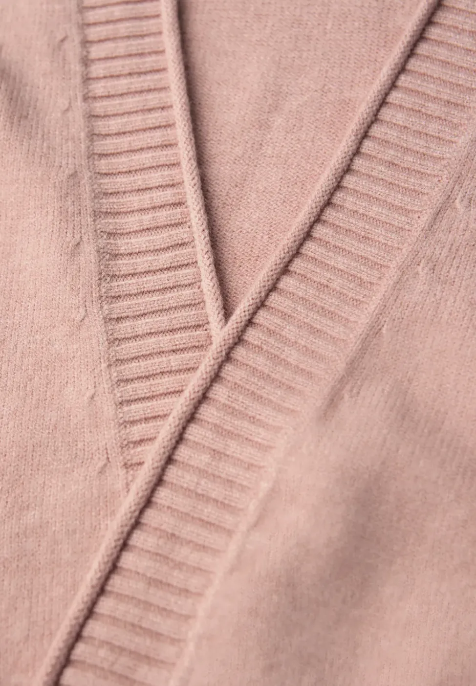 Cosy Cardigan mit Rollkante