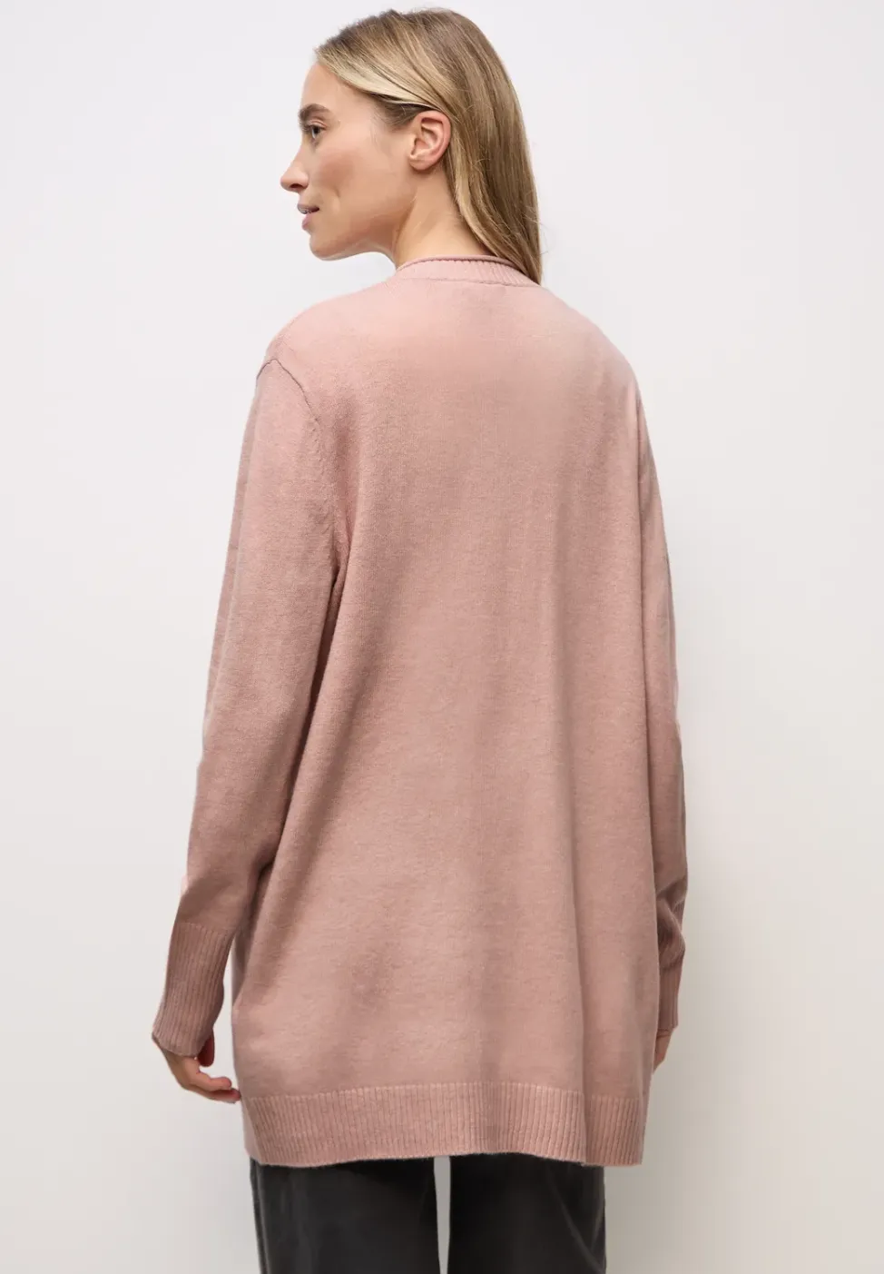 Cosy Cardigan mit Rollkante