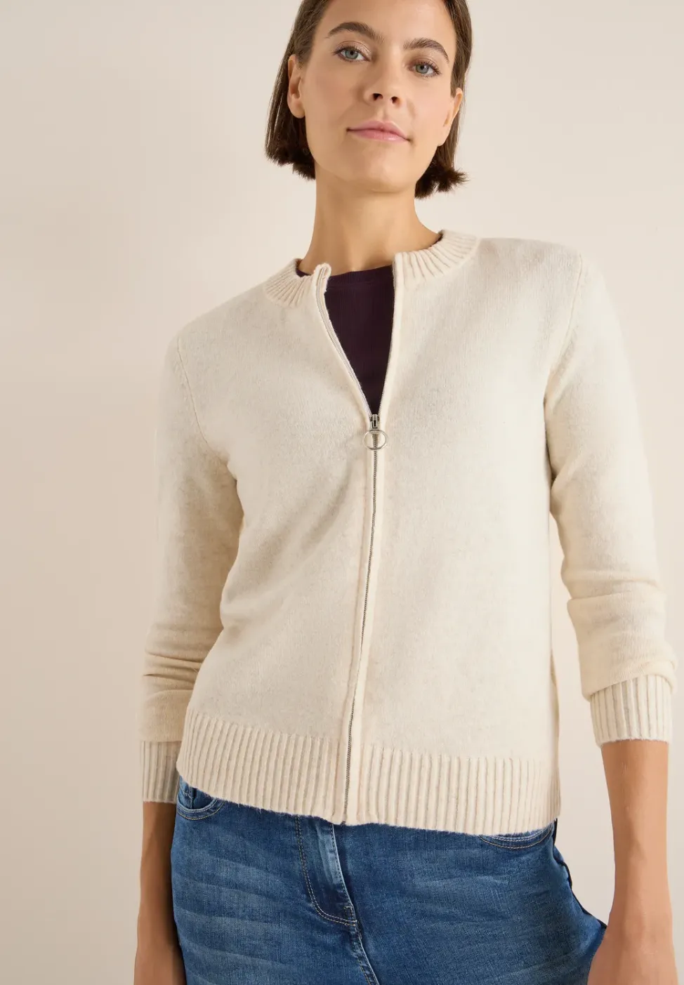 Cosy Cardigan mit Zipper