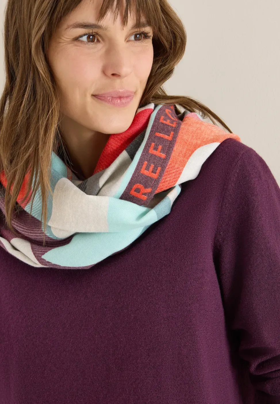 Cosy Loopschal mit Print