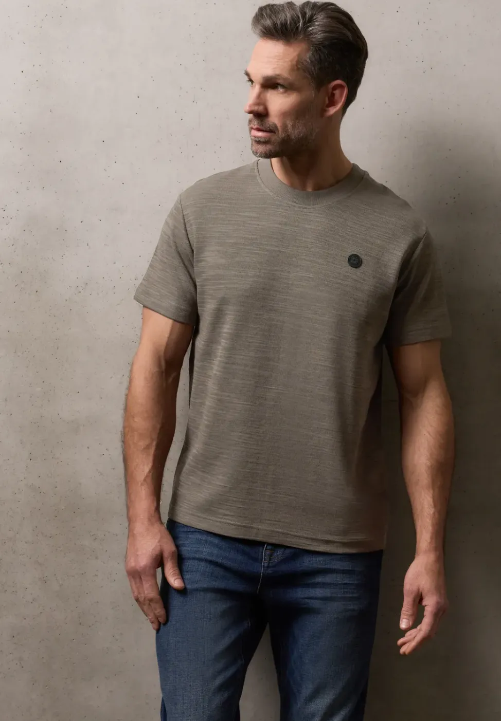 Cosy Slub T-Shirt mit Struktur