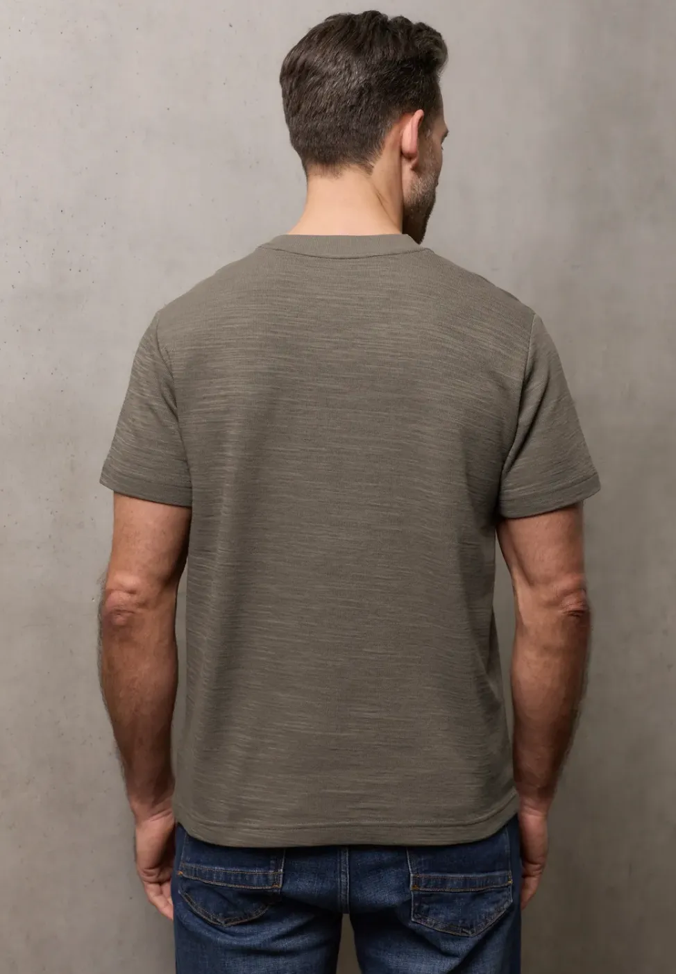 Cosy Slub T-Shirt mit Struktur
