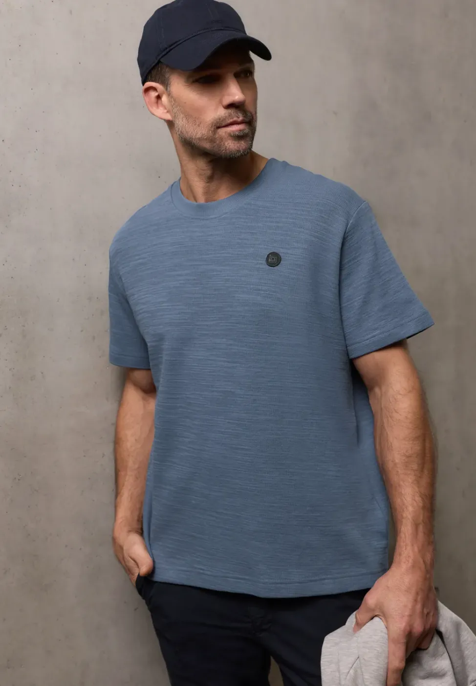 Cosy Slub T-Shirt mit Struktur