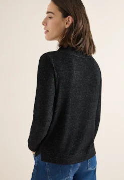 Cosy Melange Langarmshirt