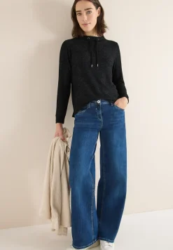 Cosy Melange Langarmshirt