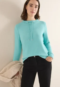 Cosy Melange Langarmshirt
