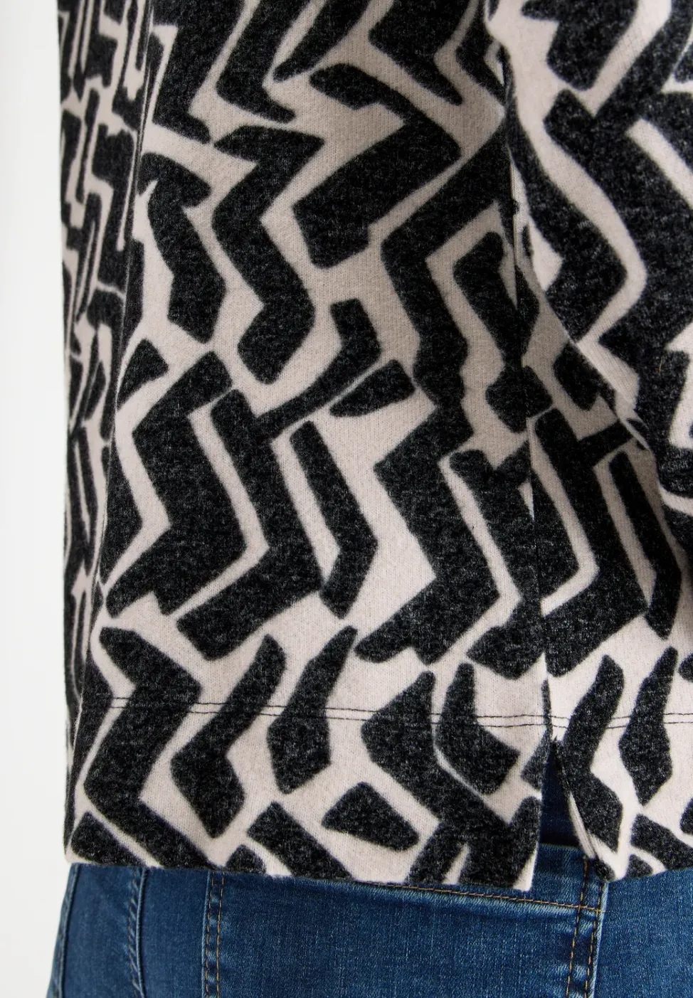 Cosy Shirt mit Grafikmuster