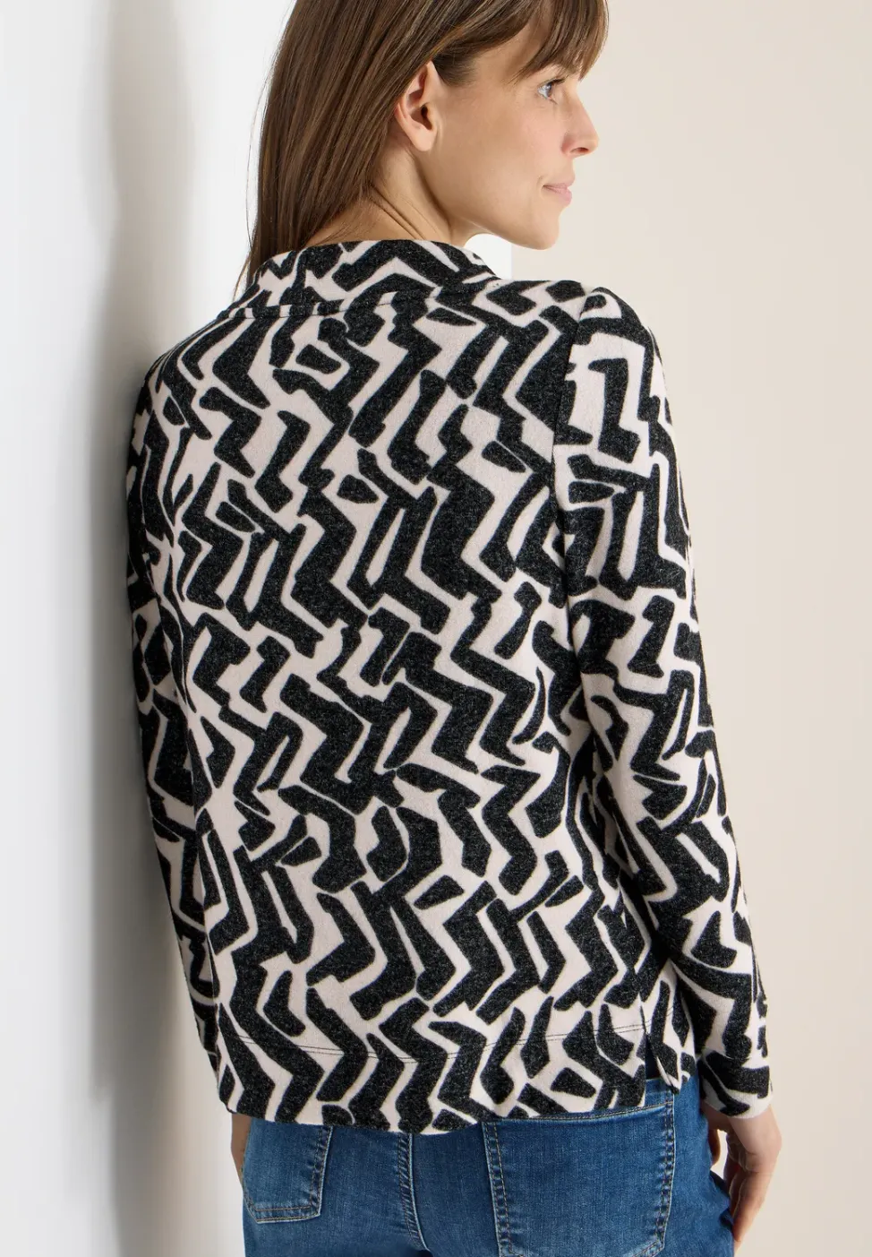 Cosy Shirt mit Grafikmuster