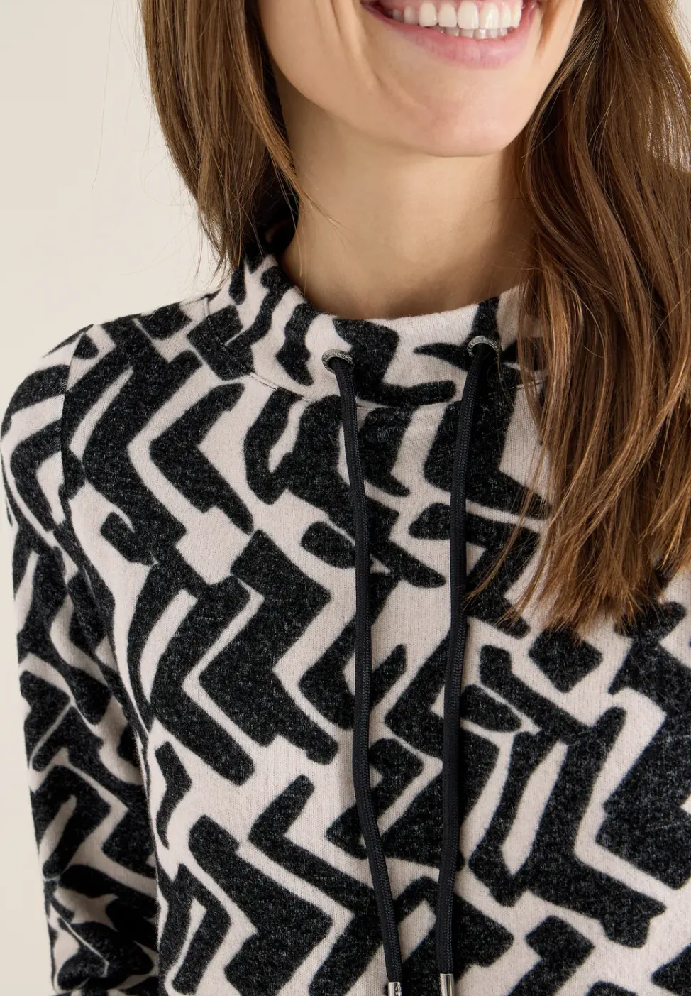 Cosy Shirt mit Grafikmuster