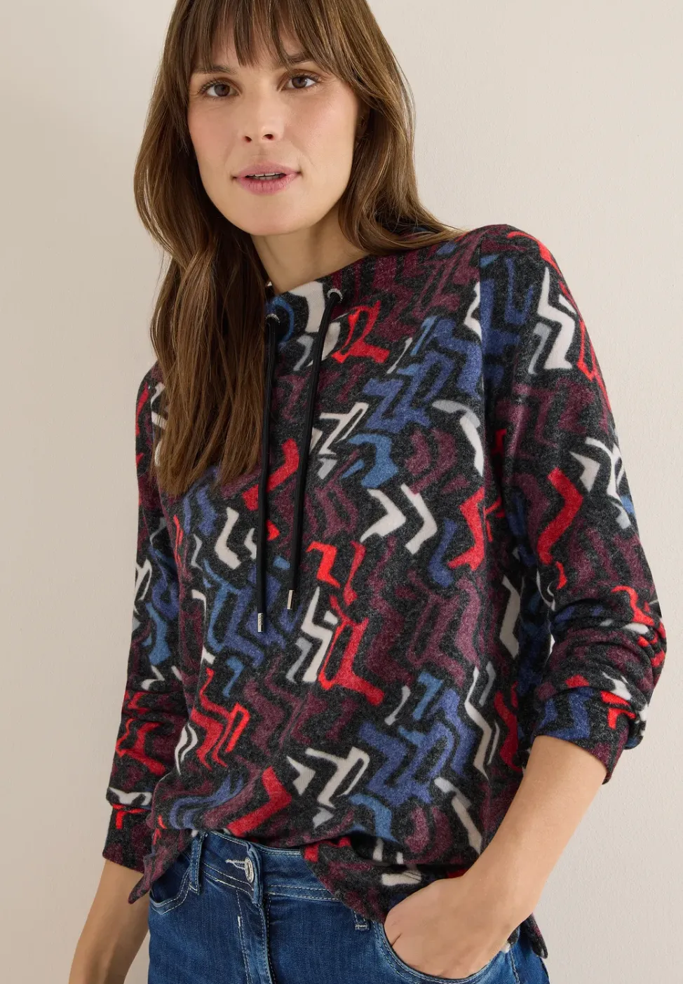 Cosy Shirt mit Grafikmuster
