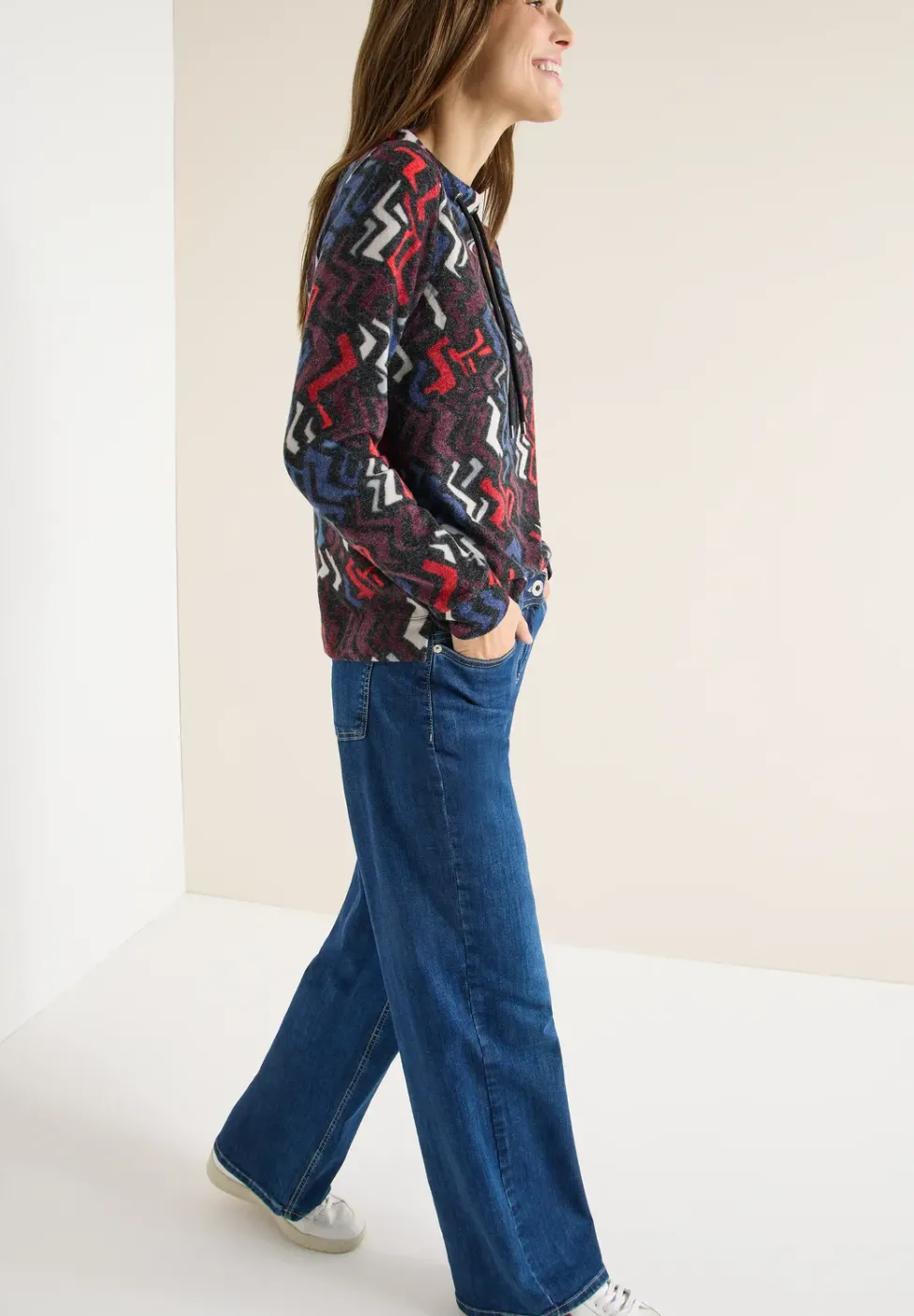 Cosy Shirt mit Grafikmuster