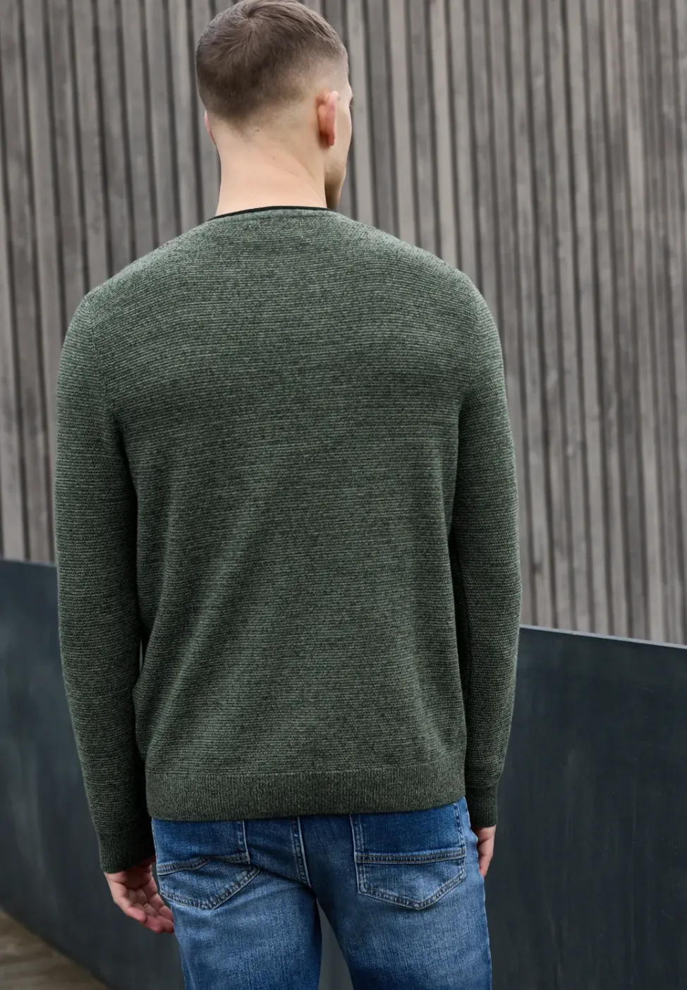 Crewneck Strukturpullover