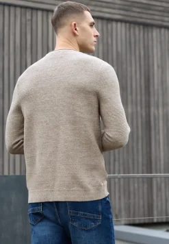 Crewneck Strukturpullover