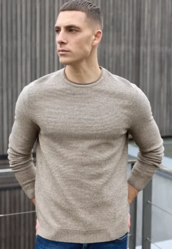 Crewneck Strukturpullover