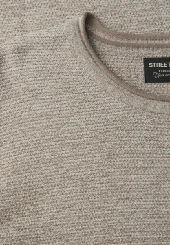 Crewneck Strukturpullover