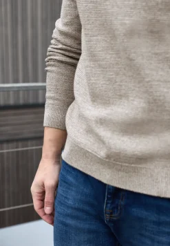Crewneck Strukturpullover