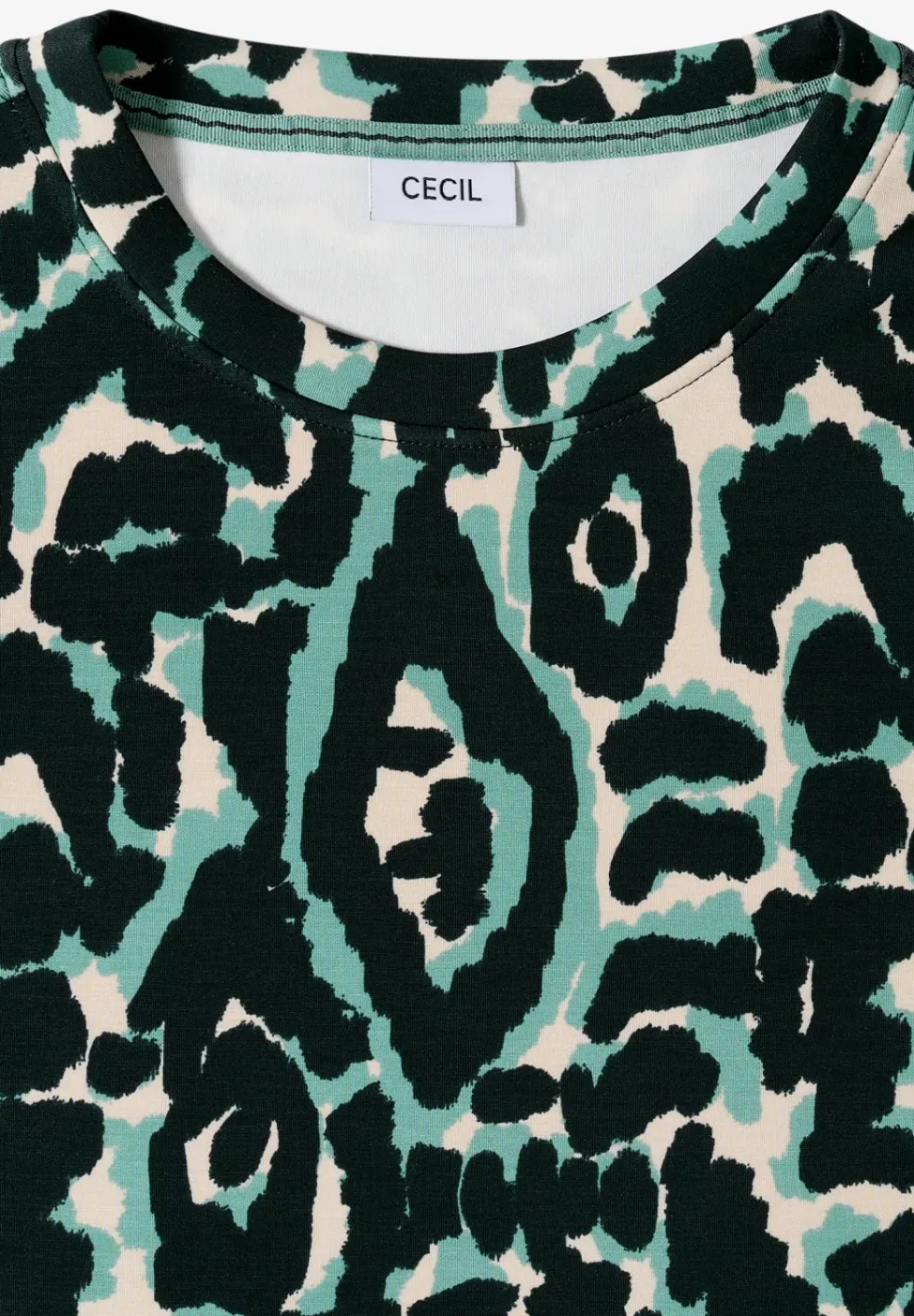 Cupro Touch Print-Shirt