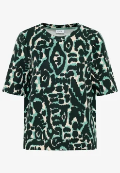 Cupro Touch Print-Shirt