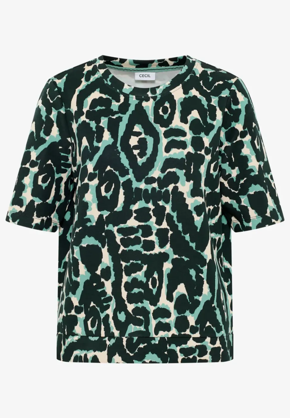 Cupro Touch Print-Shirt