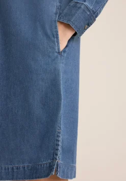 Denim-Look Kleid