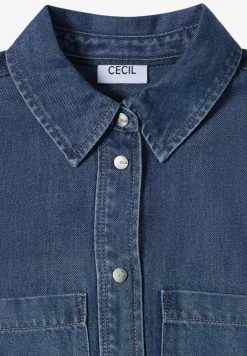Denim-Look Kleid