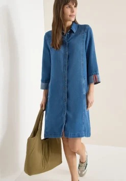 Denim-Look Kleid