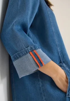 Denim-Look Kleid