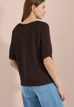 Dolman Pullover mit U-Boot-Ausschnitt