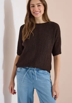 Dolman Pullover mit U-Boot-Ausschnitt
