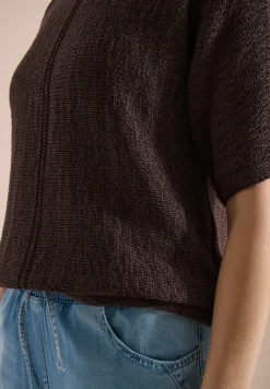 Dolman Pullover mit U-Boot-Ausschnitt