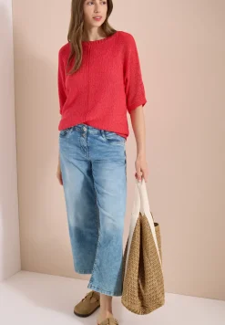 Dolman Pullover mit U-Boot-Ausschnitt