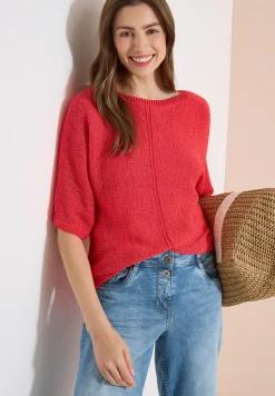Dolman Pullover mit U-Boot-Ausschnitt