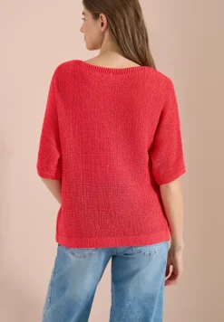 Dolman Pullover mit U-Boot-Ausschnitt