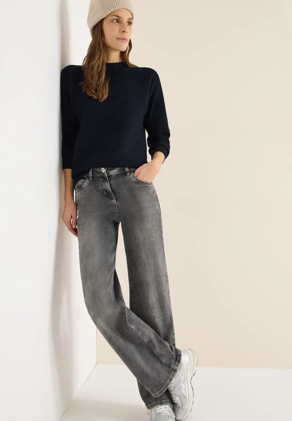 Dolman Strukturpullover