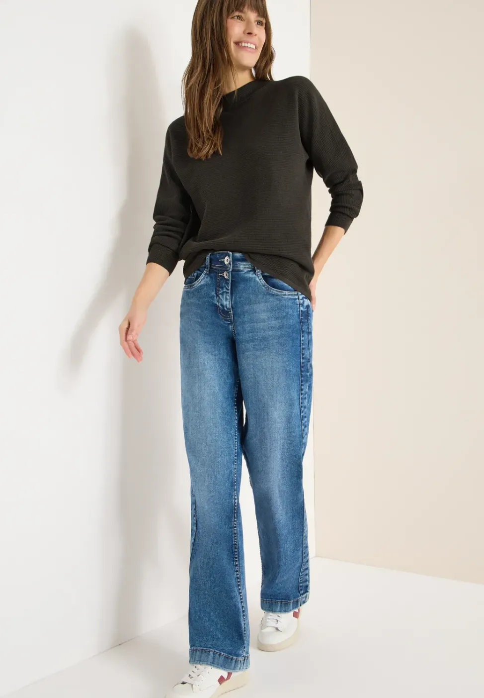 Dolman Strukturpullover