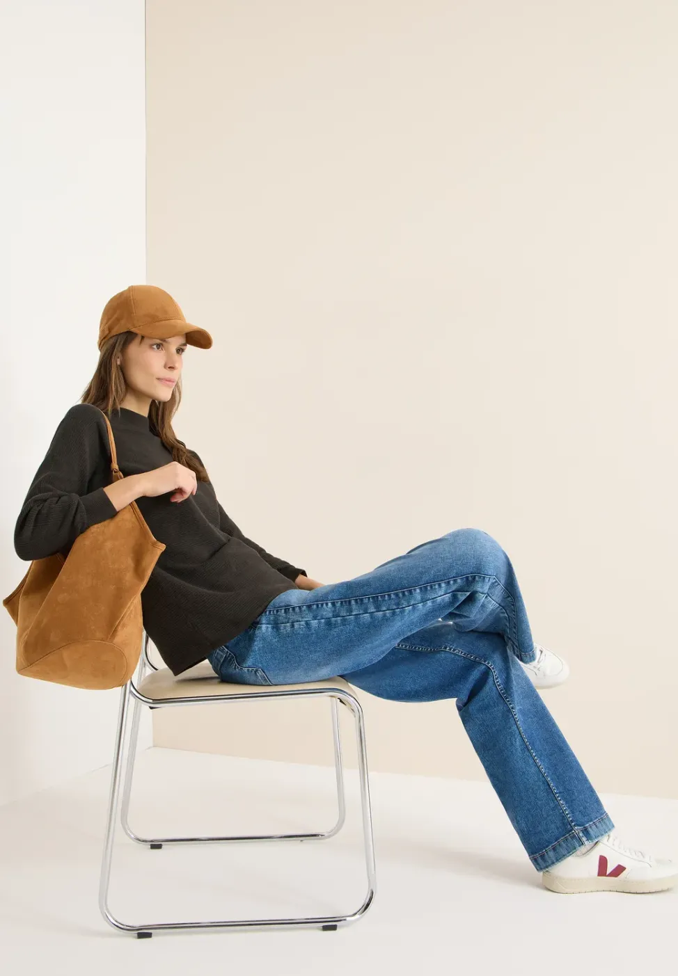 Dolman Strukturpullover