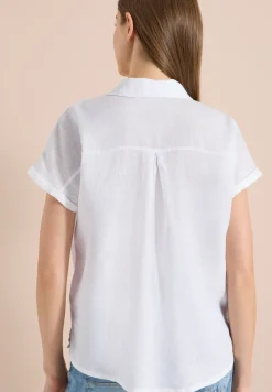 Dropped Shoulder Bluse aus Leinen