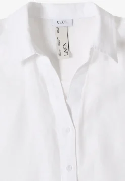 Dropped Shoulder Bluse aus Leinen