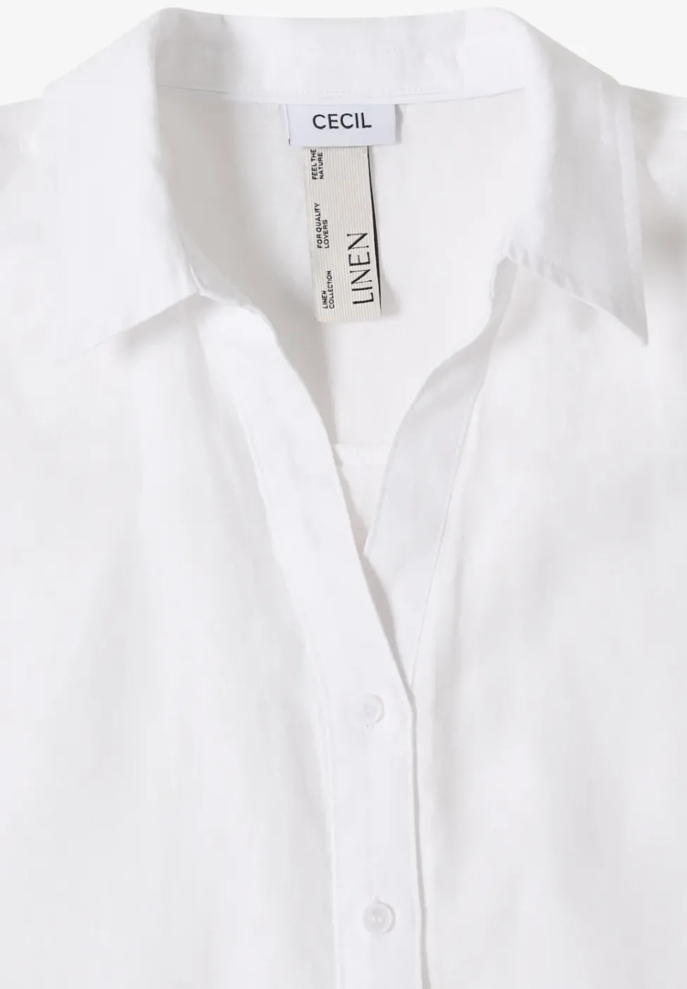 Dropped Shoulder Bluse aus Leinen