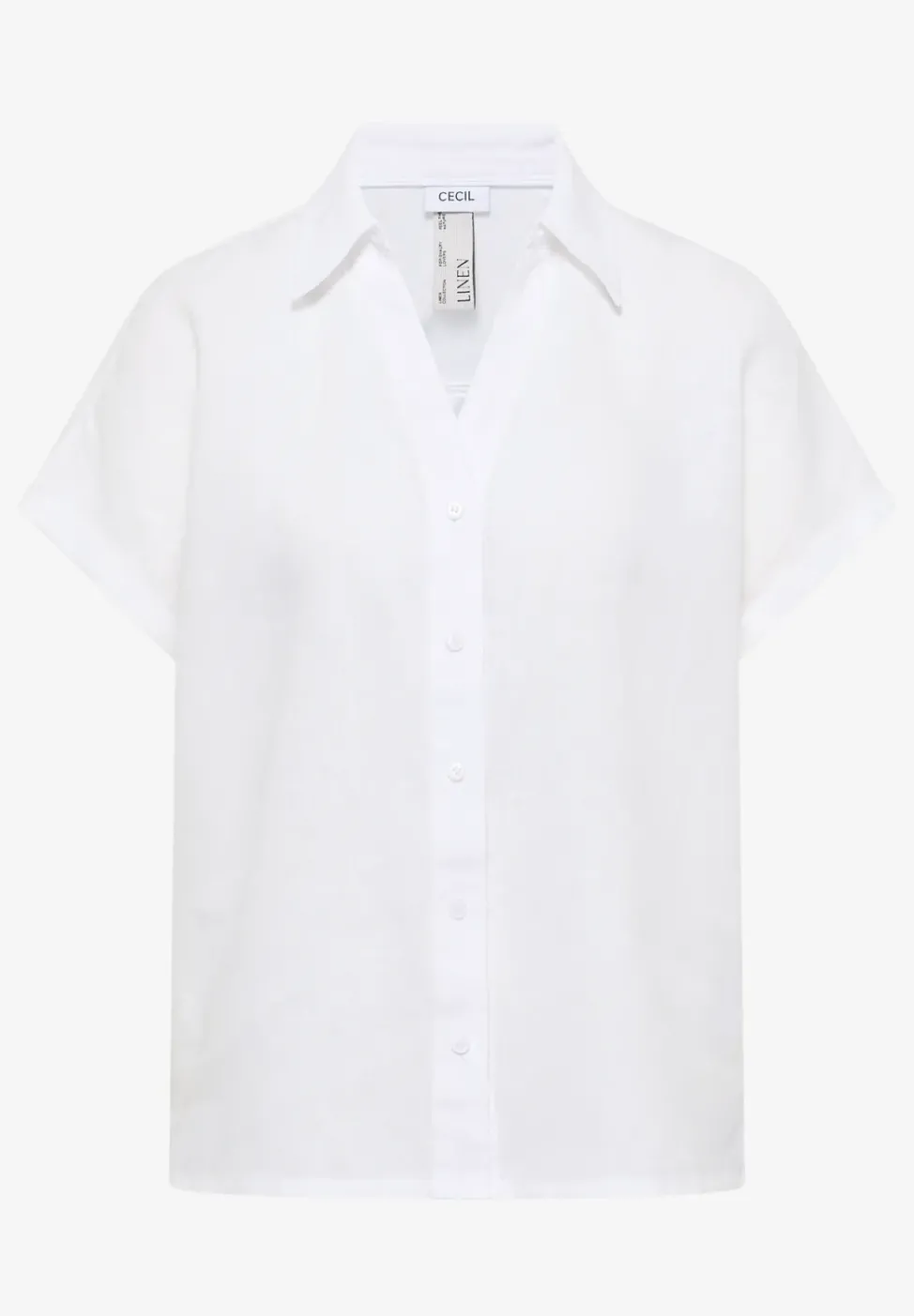 Dropped Shoulder Bluse aus Leinen